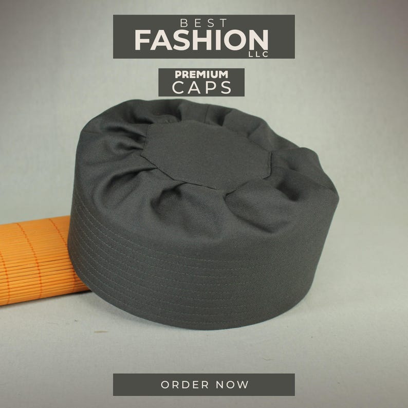 Men's Premium Quality Cotton Pleated Namaz/Prayer Hat/Cap