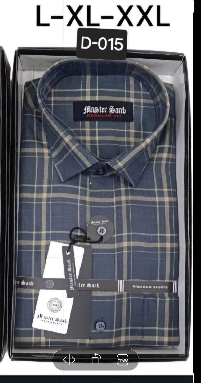 Men's 100% Pure Cotton slim fit Casual shirts -Single Pocket long sleeve