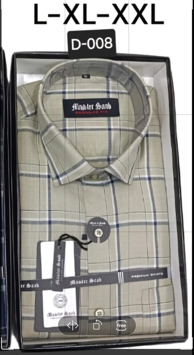 Men's 100% Pure Cotton slim fit Casual shirts -Single Pocket long sleeve