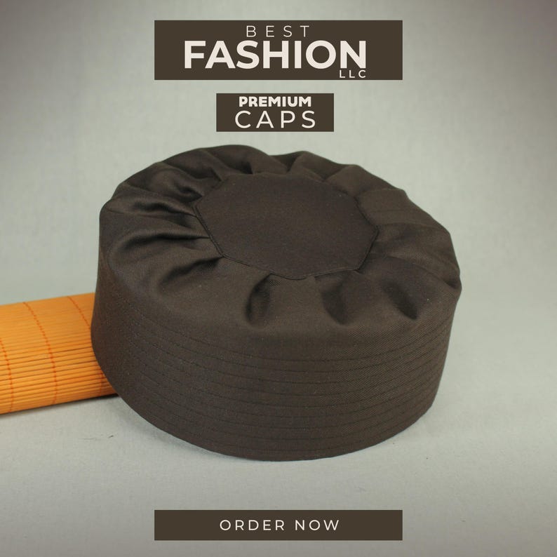 Men's Premium Quality Cotton Pleated Namaz/Prayer Hat/Cap
