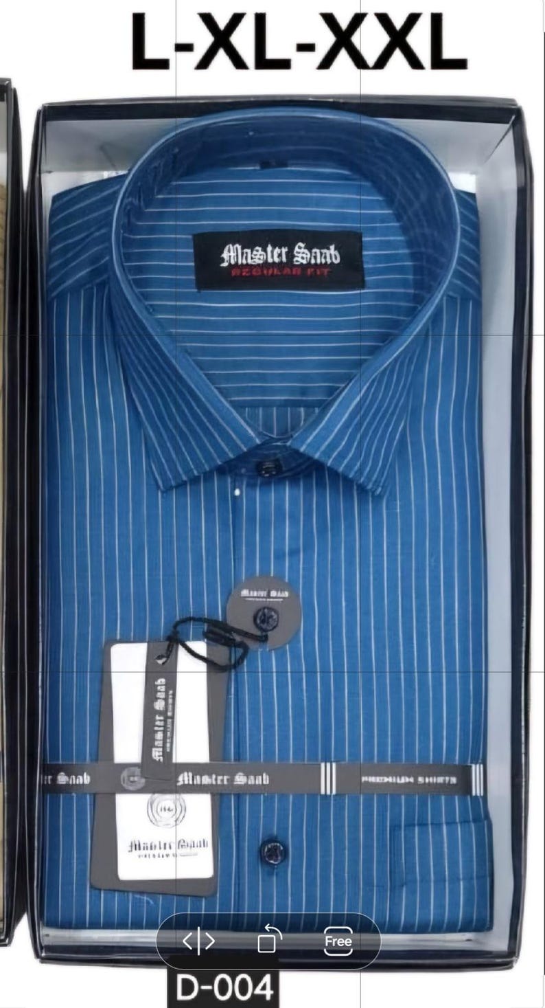 Men's 100% Pure Cotton lining slim fit Casual shirts -Single Pocket long sleeve