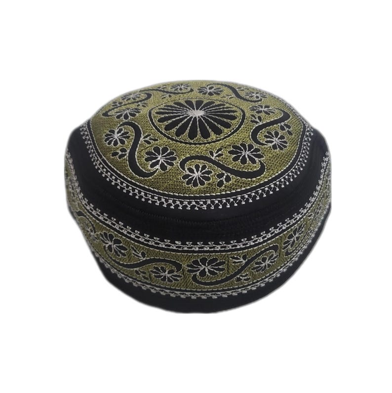 Men's Embroidery Islamic Prayer Kufi/Cap-(Size-56cm)-Collection-1