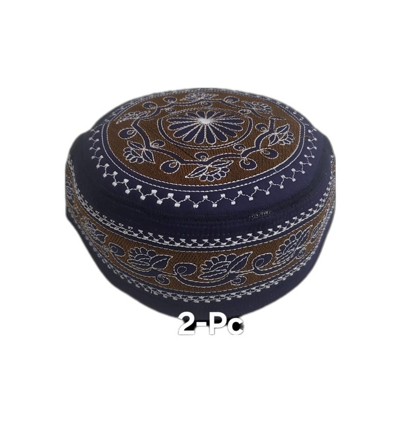 Men's Embroidery Islamic Prayer Kufi/Cap-(Size-56cm)-Collection-1