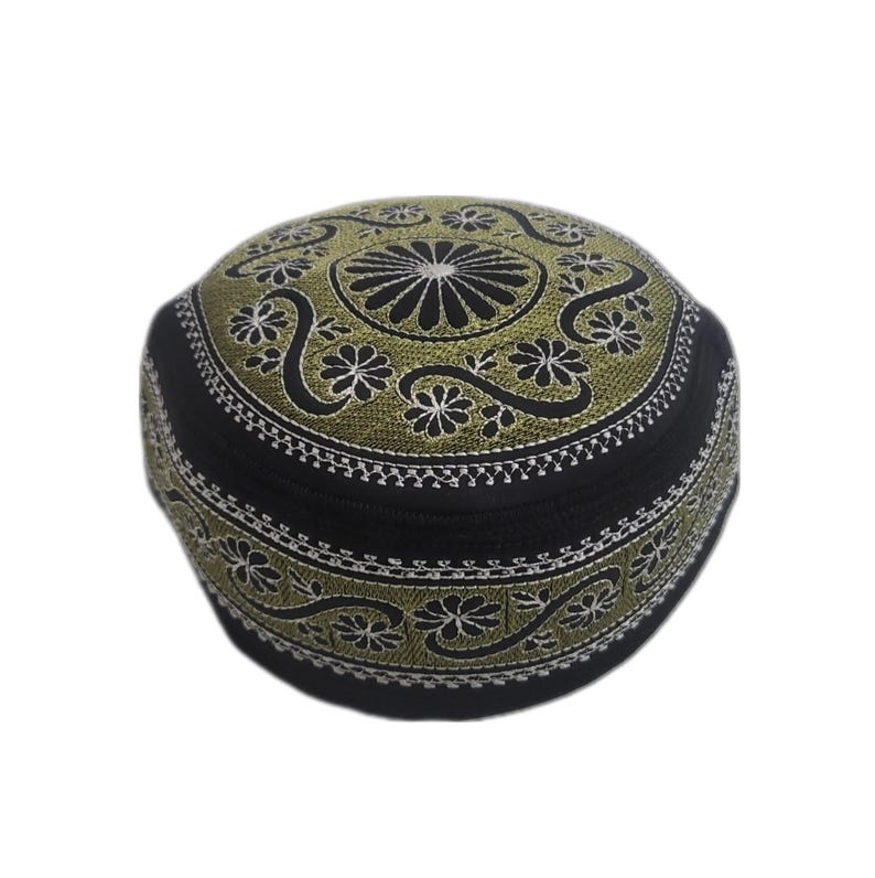 Men's Embroidery Islamic Prayer Kufi/Cap-(Size-57cm)-Collection-1