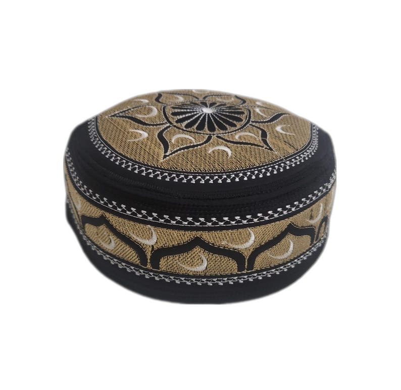 Men's Embroidery Islamic Prayer Kufi/Cap-(Size-57cm)-Collection-1