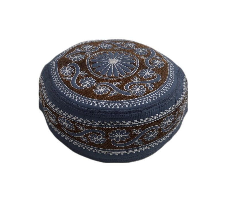 Men's Embroidery Islamic Prayer Kufi/Cap-(Size-57cm)-Collection-2