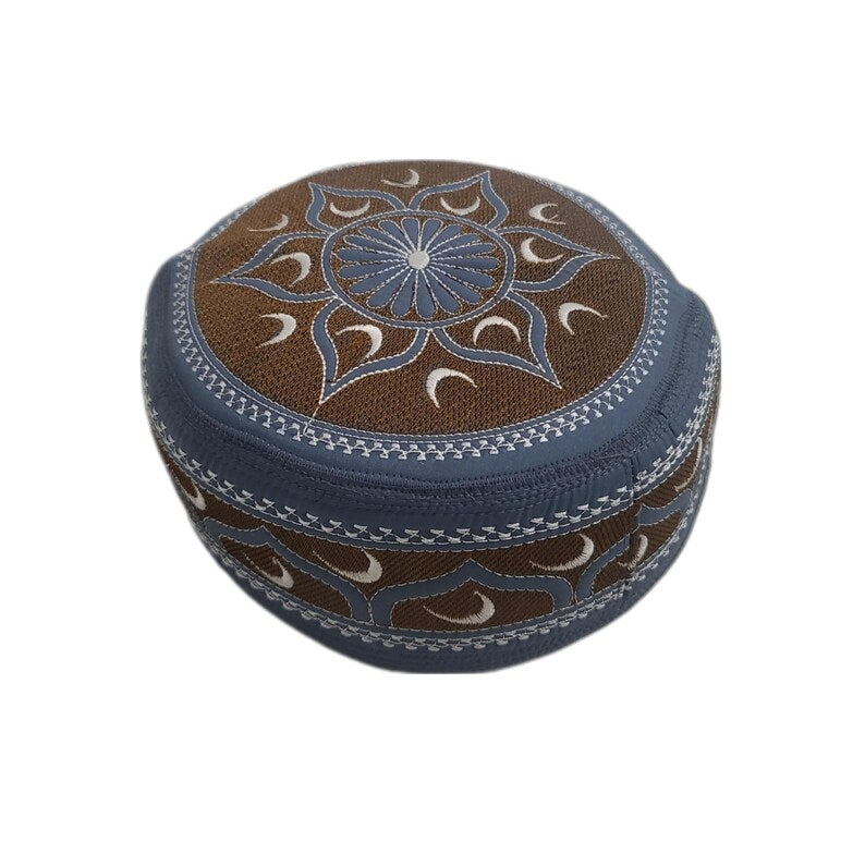 Men's Embroidery Islamic Prayer Kufi/Cap-(Size-57cm)-Collection-2