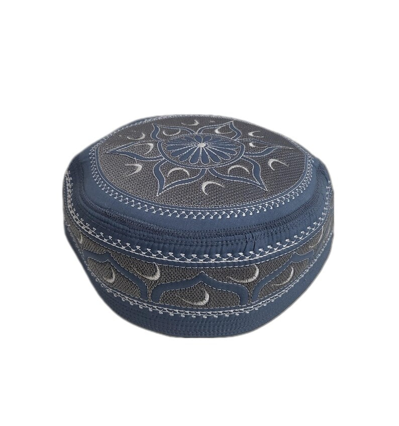 Men's Embroidery Islamic Prayer Kufi/Cap-(Size-57cm)-Collection-2