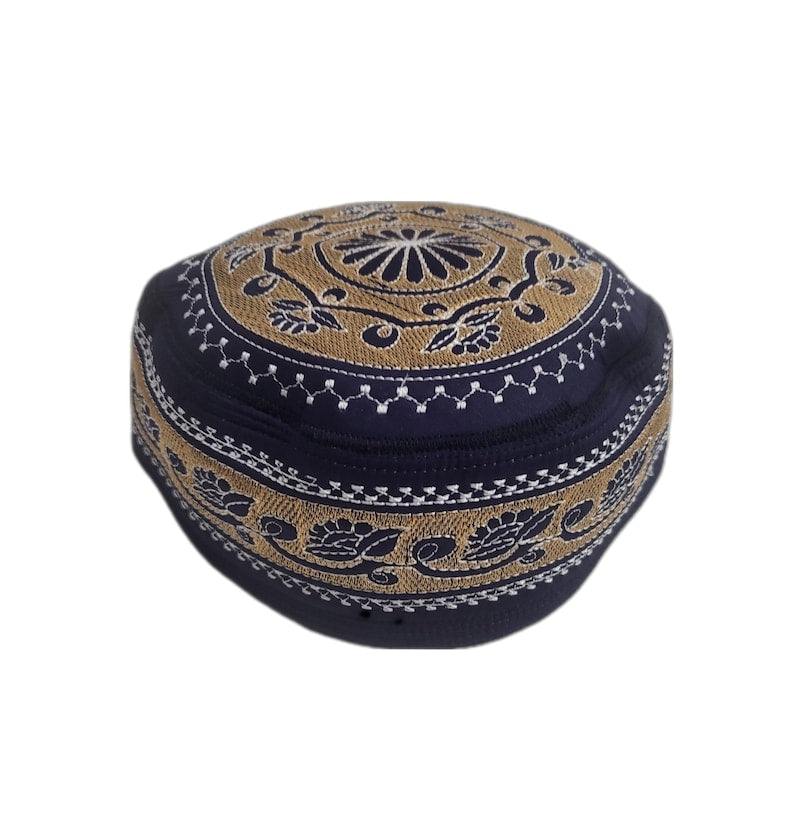 Men's Embroidery Islamic Prayer Kufi/Cap- (Size-58cm)-Collection-1