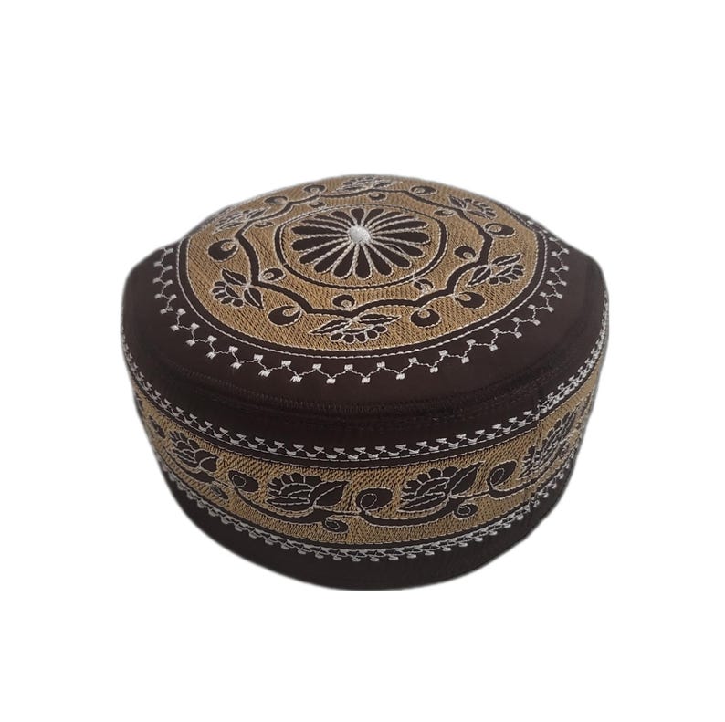 Men's Embroidery Islamic Prayer Kufi/Cap- (Size-58cm)-Collection-2