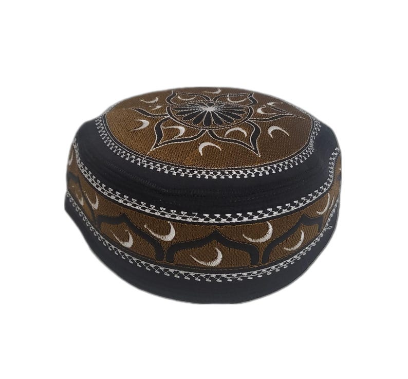 Men's Embroidery Islamic Prayer Kufi/Cap- (Size-60cm)-Collection-1