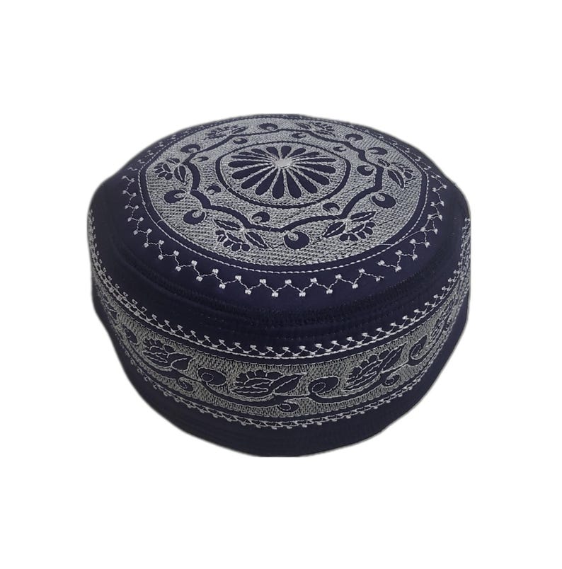 Men's Embroidery Islamic Prayer Kufi/Cap- (Size-60cm)-Collection-1
