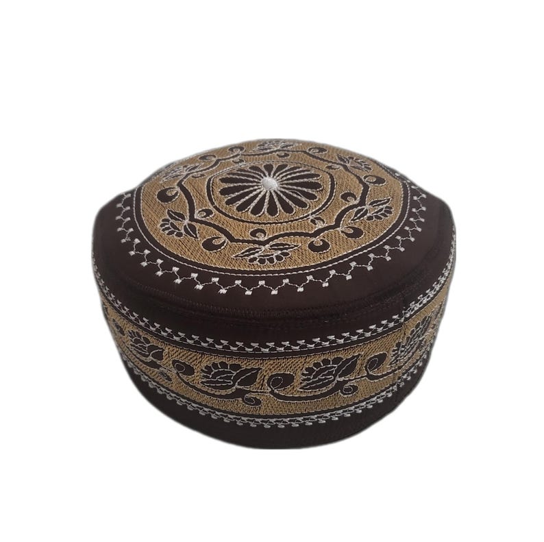 Men's Embroidery Islamic Prayer Kufi/Cap- (Size-60cm)-Collection-2