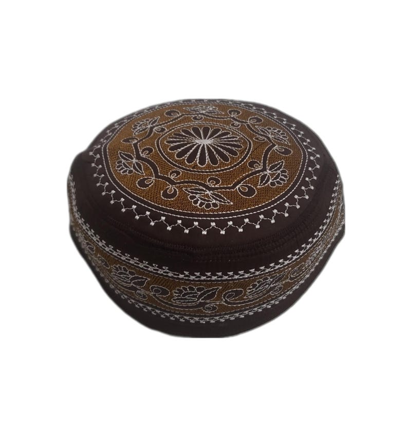 Men's Embroidery Islamic Prayer Kufi/Cap- (Size-60cm)-Collection-2