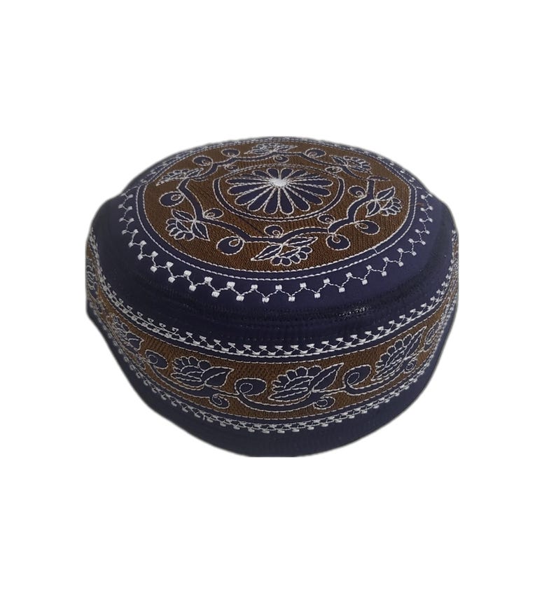 Men's Embroidery Islamic Prayer Kufi/Cap- (Size-59cm)-Collection-1