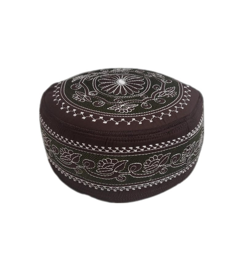 Men's Embroidery Islamic Prayer Kufi/Cap- (Size-59cm)-Collection-2
