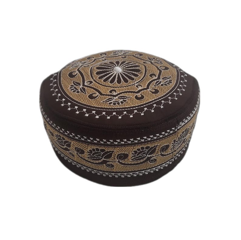 Men's Embroidery Islamic Prayer Kufi/Cap- (Size-59cm)-Collection-2