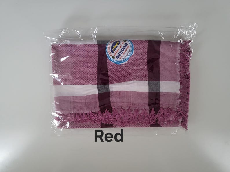 Men's Cotton Blend Scarf Islamic Headwear, Elegant Design (48x48 inch)