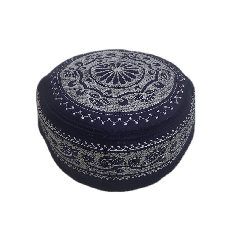 Men's Embroidery Islamic Prayer Kufi/Cap-(Size-56cm)-Collection-1