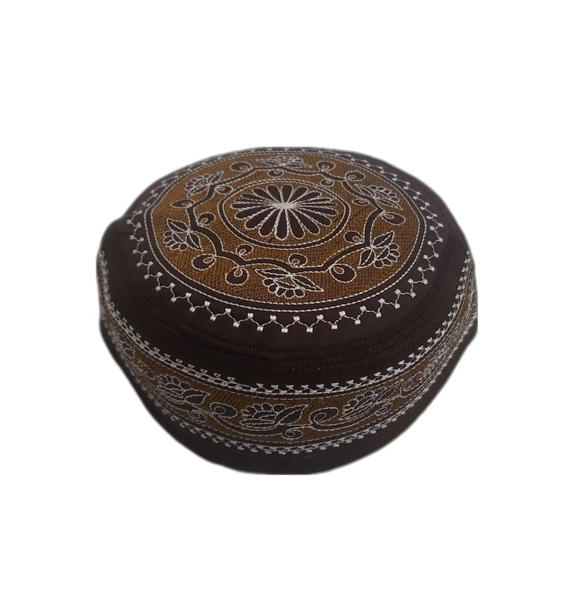 Men's Embroidery Islamic Prayer Kufi/Cap-(Size-56cm)-Collection-2