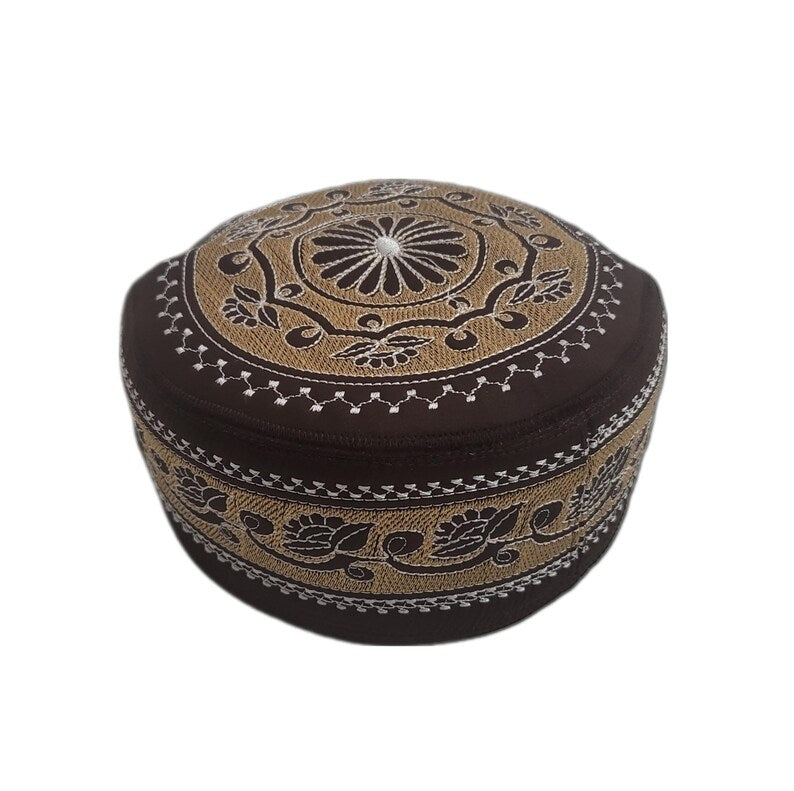 Men's Embroidery Islamic Prayer Kufi/Cap-(Size-56cm)-Collection-2