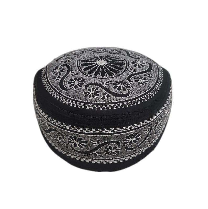 Men's Embroidery Islamic Prayer Kufi/Cap-(Size-57cm)-Collection-1