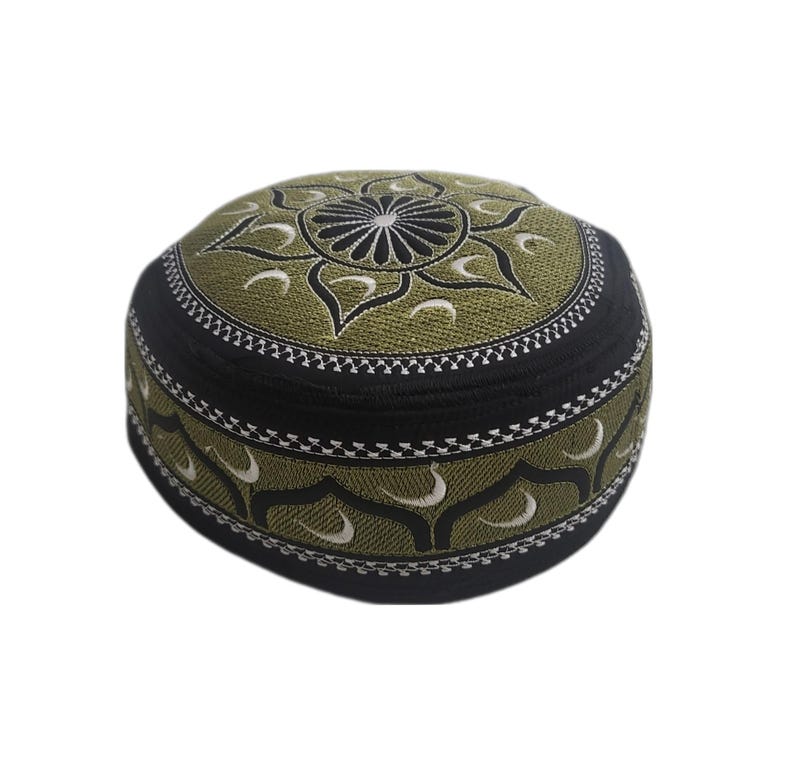 Men's Embroidery Islamic Prayer Kufi/Cap-(Size-57cm)-Collection-1