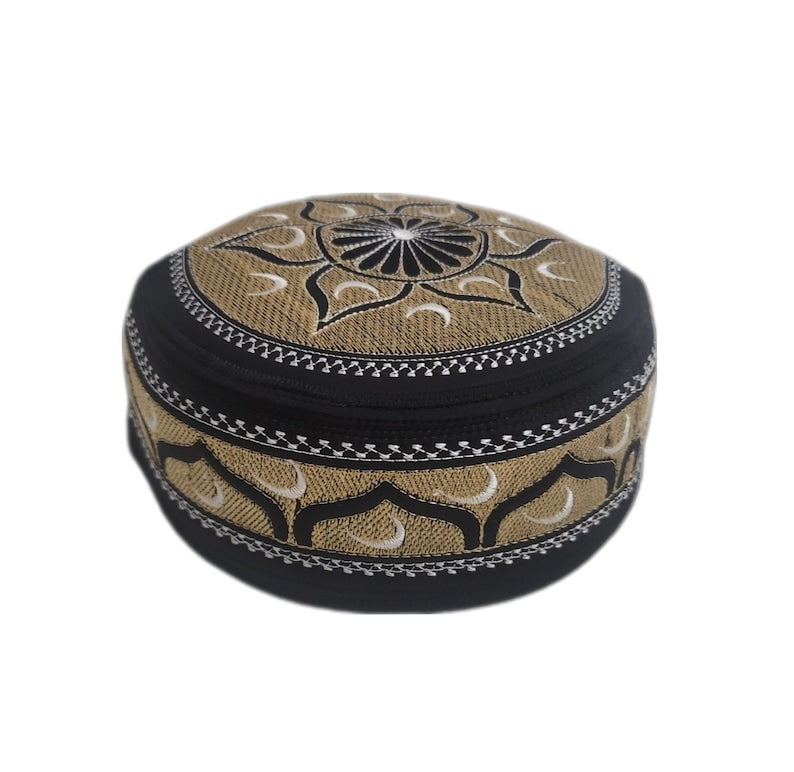 Men's Embroidery Islamic Prayer Kufi/Cap- (Size-58cm)-Collection-1