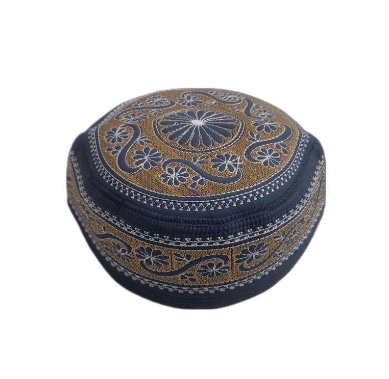 Men's Embroidery Islamic Prayer Kufi/Cap- (Size-58cm)-Collection-2