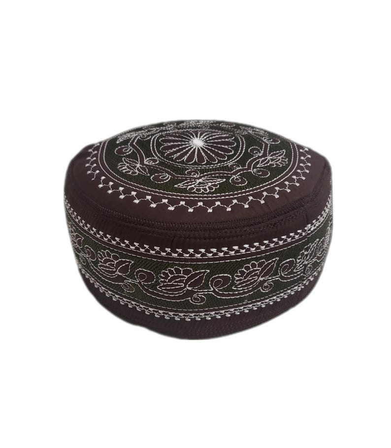 Men's Embroidery Islamic Prayer Kufi/Cap- (Size-60cm)-Collection-2