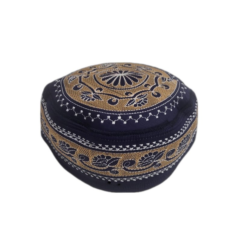Men's Embroidery Islamic Prayer Kufi/Cap- (Size-59cm)-Collection-1