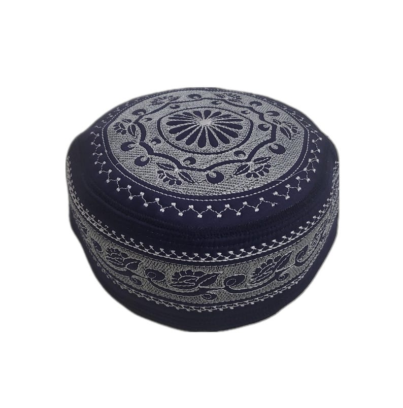 Men's Embroidery Islamic Prayer Kufi/Cap- (Size-59cm)-Collection-1