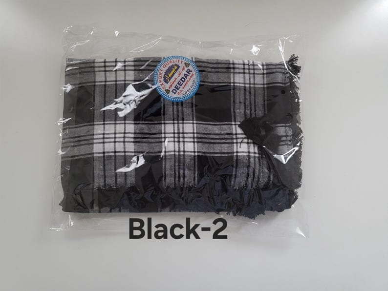 Men's Cotton Blend Scarf Islamic Headwear, Elegant Design (48x48 inch)