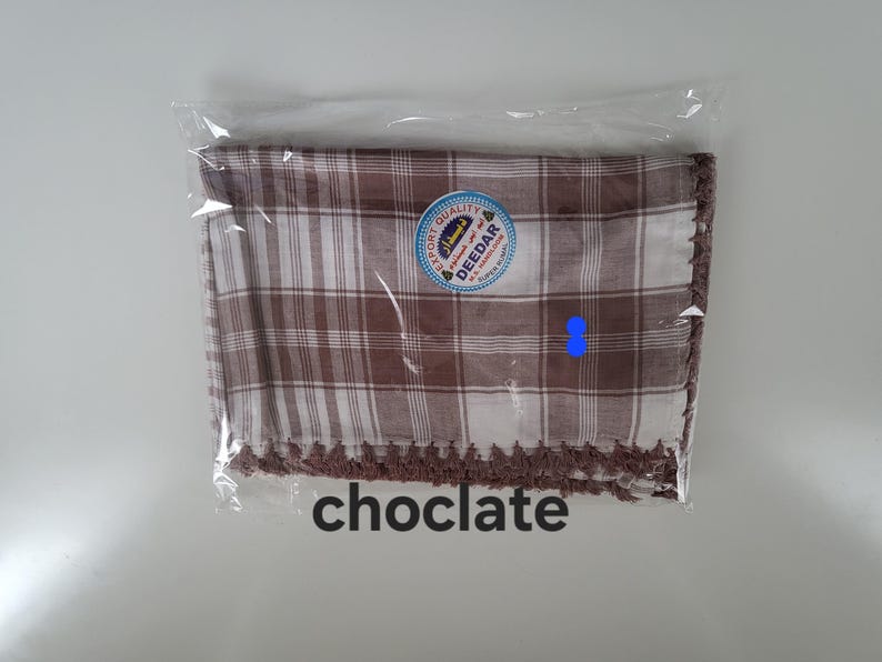 Men's Cotton Blend Scarf Islamic Headwear, Elegant Design (48x48 inch)