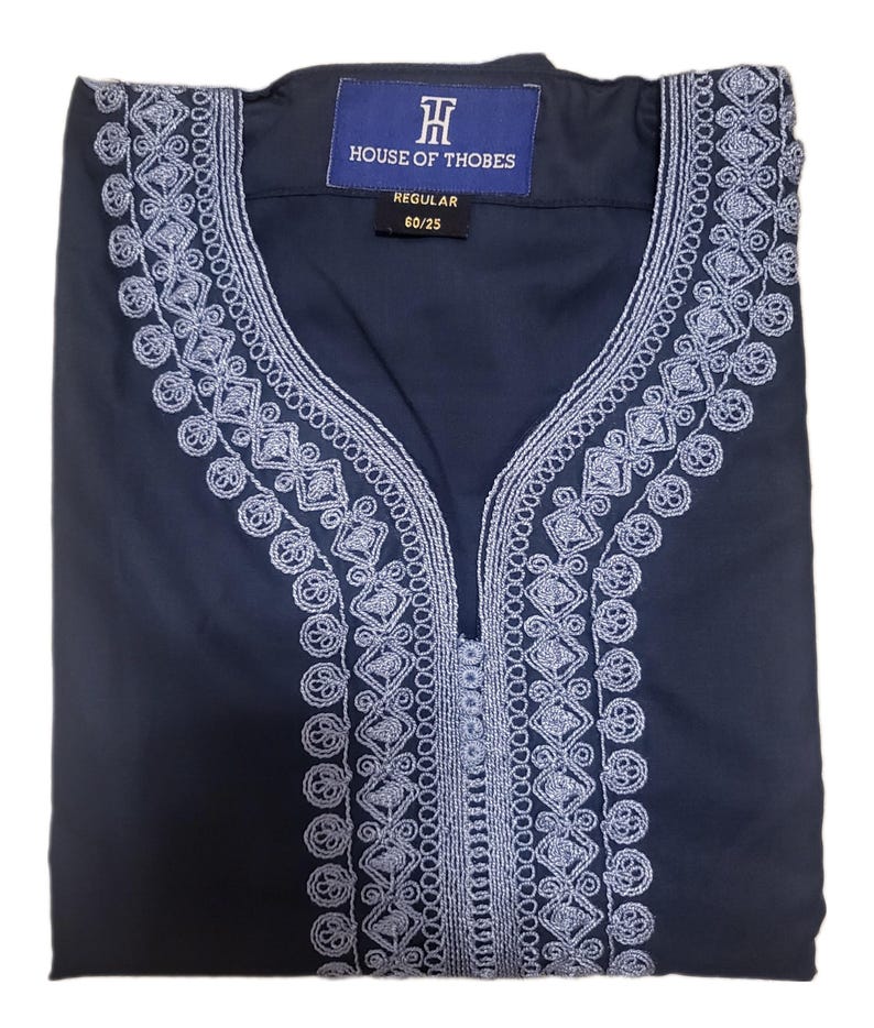 Men's Moroccan Designer Thobe half sleeve jubbah