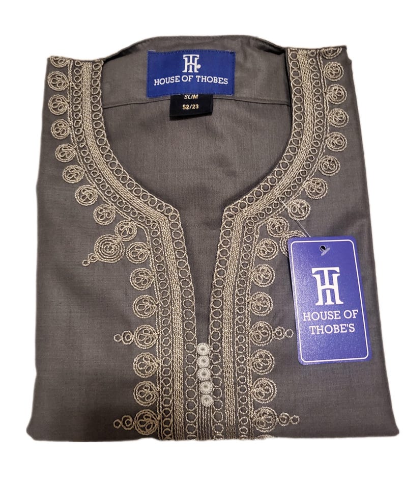 Men's Moroccan Designer Thobe half sleeve jubbah