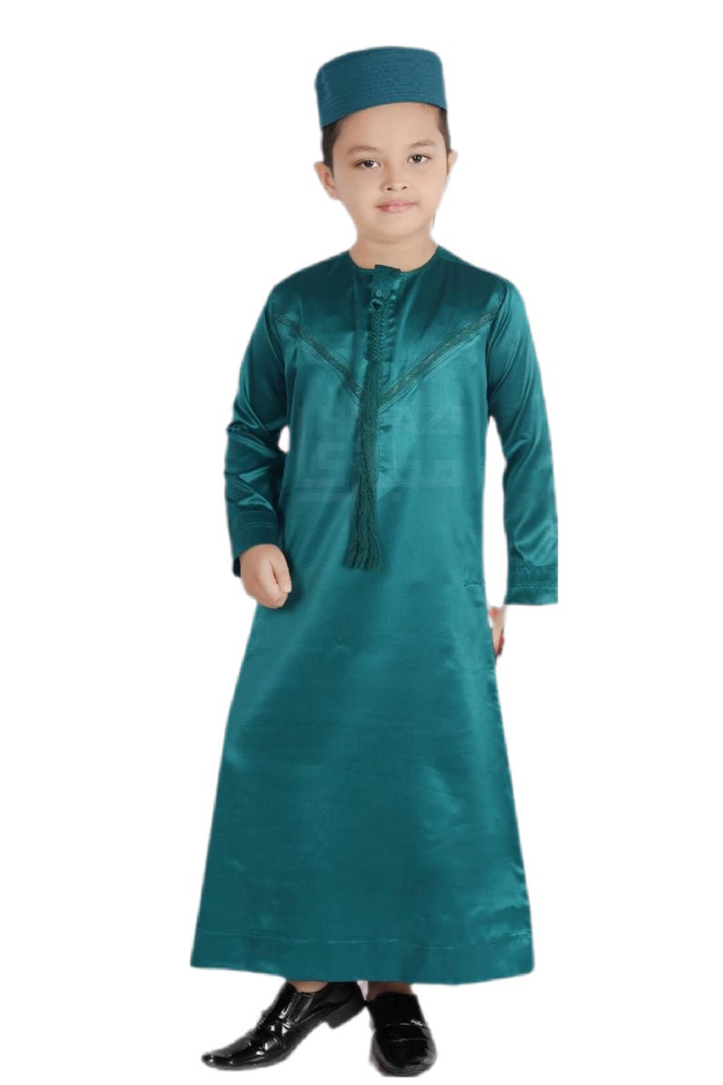 kid's Boy's Omani Thobe with Tassel full sleeve