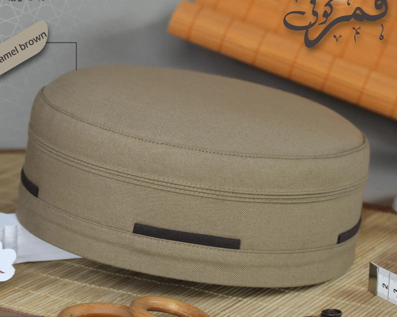 Men's Qamar Cap Muslim Prayer kufi/cap