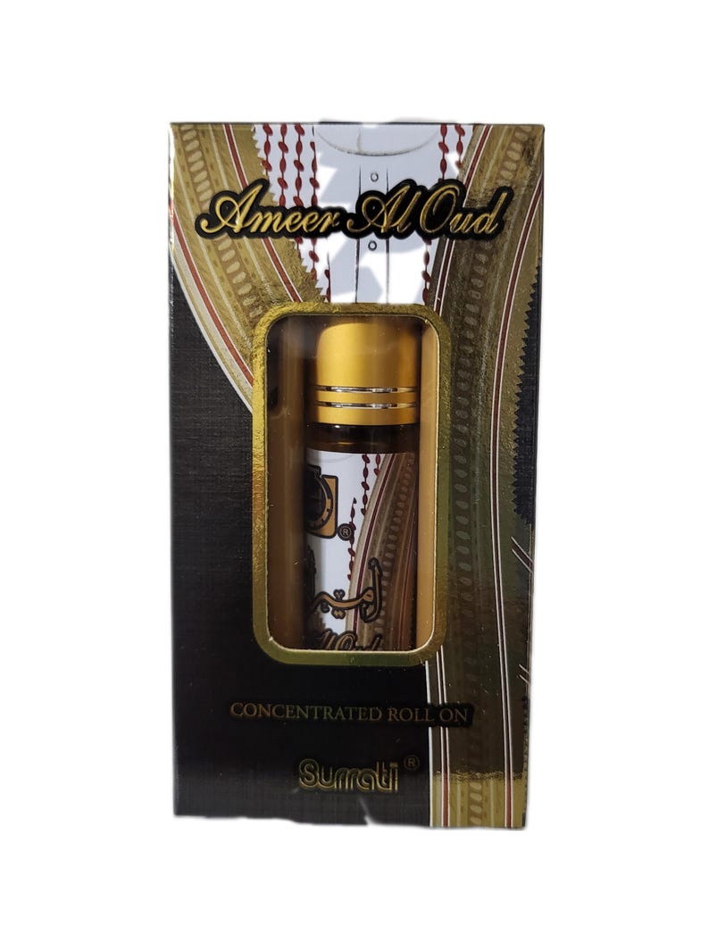 Surrati Oud Oil Perfume Attar: Concentrated Roll-On, 6ml