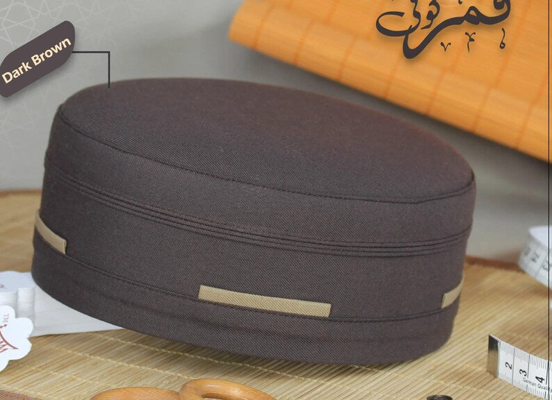 Men's Qamar Cap Muslim Prayer kufi/cap