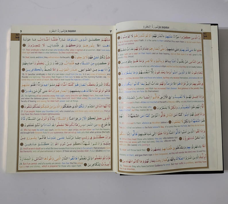 The Holy Qur'an Color Coded Translation with Arabic Text Hardcover
