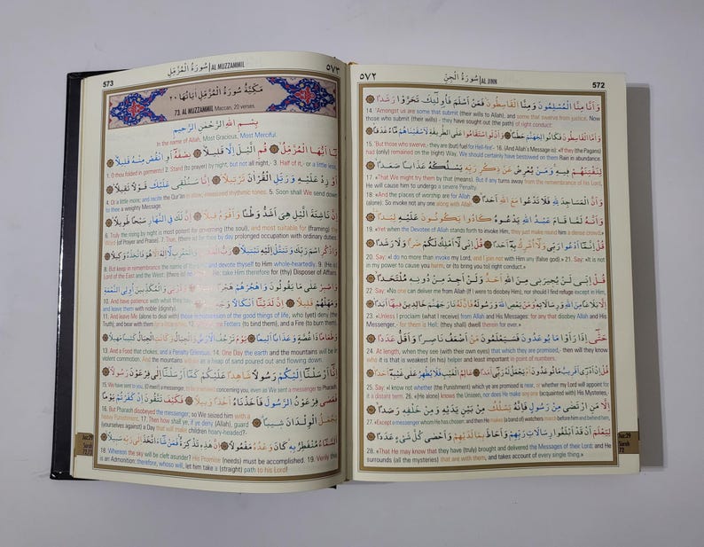 The Holy Qur'an Color Coded Translation with Arabic Text Hardcover