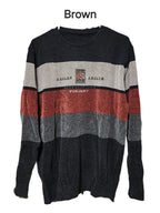 Men's Knitted Sweater Casual Warm High Stretch Crew Neck Pullover Sweater/Winter T-Shirt