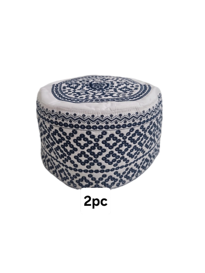 Man's Omani Embroidered prayer kufi/hat