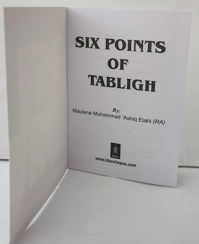 Six Points of Tabligh Pocket size Book (Maulana Ashiq Elahi)