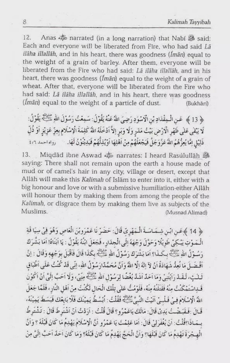 Muntakhab Ahadith (Six Qualities of Dawat and Tabligh)