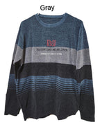 Men's Knitted Sweater Casual Warm High Stretch Crew Neck Pullover Sweater/Winter T-Shirt