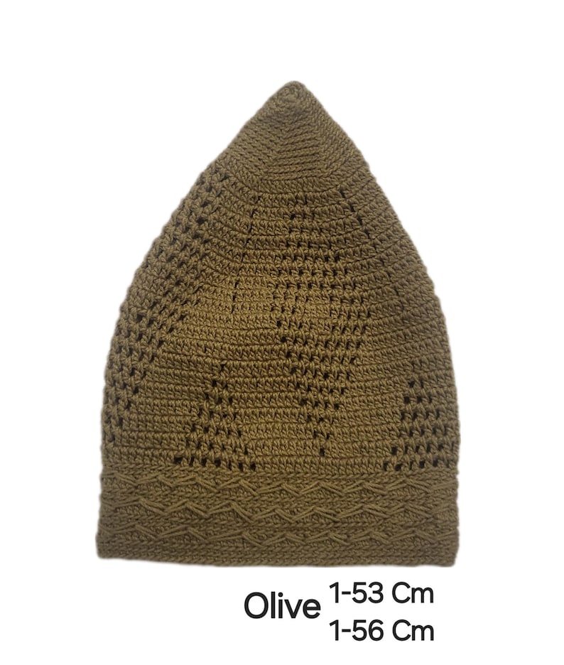 Knitted Cotton-Blend Prayer Kufi: Solid Color Men's Cap (56/57 cm