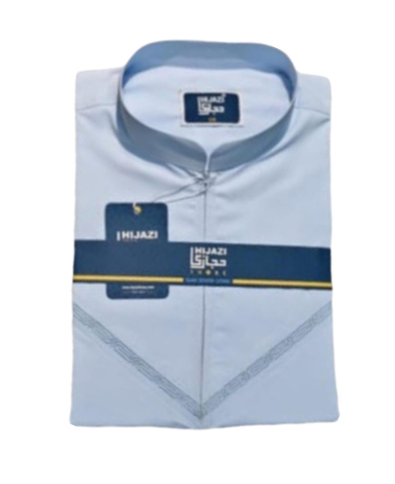 Men’s half Sleeve Thobe Saudi Style – Islamic Arabic Modest Wear